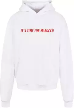 Толстовка с капюшоном Merchcode " Merchcode Men's It Time For Marocco Ultra Heavy Hoody", белый