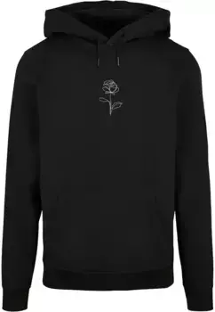 Толстовка с капюшоном Merchcode " Merchcode Men's Rose Basic Hoody", черный