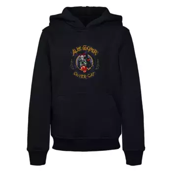Толстовка с капюшоном Merchcode «Merchcode Men's Kids Alice Cooper - Gutter Cat Basic Hoody», черный