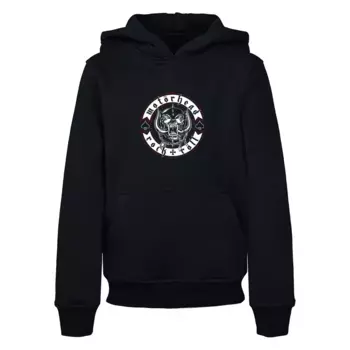 Толстовка с капюшоном Merchcode «Merchcode Men's Kids Motorhead - Biker Badge Basic Hoody», черный