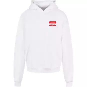 Толстовка с капюшоном Merchcode " Merchcode Men's Lewis Capaldi - Hello it's me Ultra Heavy Hoody", белый