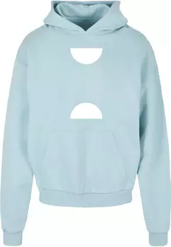 Толстовка с капюшоном Merchcode Sweatshirt Abstract Lines, светло-синий