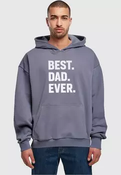 Толстовка с капюшоном Merchcode Sweatshirt Fathers Day - Best Dad Ever, дымно-синий