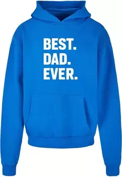 Толстовка с капюшоном Merchcode Sweatshirt Fathers Day - Best Dad Ever, коабльтовый синий