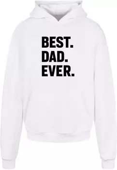 Толстовка с капюшоном Merchcode Sweatshirt Fathers Day - Best Dad Ever, белый