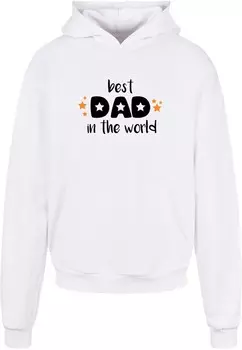 Толстовка с капюшоном Merchcode Sweatshirt Fathers Day - Best Dad In The World, белый