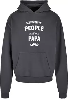 Толстовка с капюшоном Merchcode Sweatshirt Fathers Day - My Favorite People Call Me Papa, антрацит