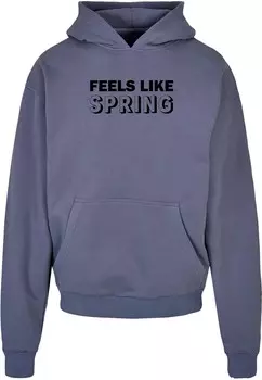 Толстовка с капюшоном Merchcode Sweatshirt Spring - Feels Like, пыльно-голубой