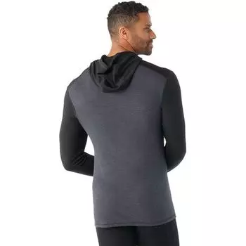 Толстовка с капюшоном Merino 250 Baselayer мужская Smartwool, цвет Black/Charcoal Heather