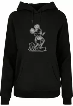 Толстовка с капюшоном MICKEY MOUSE SKETCH KICK ABSOLUTE CULT, черный