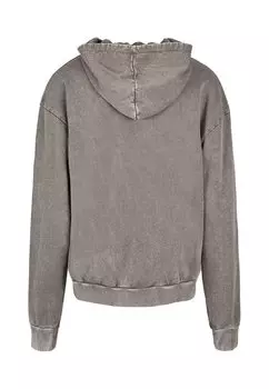 Толстовка с капюшоном MIND FITNESS ACID WASHED Merchcode, темно-серый