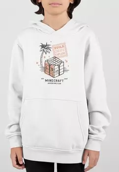 Толстовка с капюшоном MINECRAFT BUILD CREATE EXPLORE Henry Tiger, белый