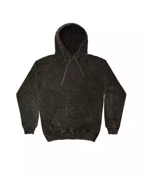 Толстовка с капюшоном Mineral Wash Colortone, черный