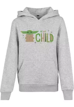 Толстовка с капюшоном Mister Tee "Mister Tee Men's Kids Mandalorian The Child Hoody" Mistertee, серый