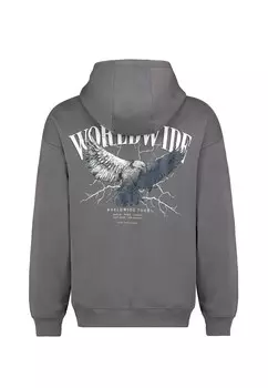 Толстовка с капюшоном MIT BACKPRINT Sublevel, серый