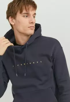 Толстовка с капюшоном MIT ECORP Jack & Jones, темно-синий