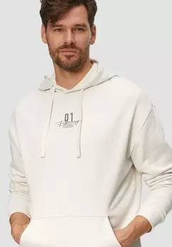 Толстовка с капюшоном MIT FRONTPRINT QS, бежевый