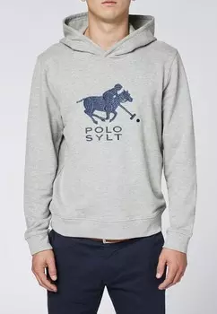Толстовка с капюшоном MIT GESTICKTEM LOGO-SYMBOL Polo Sylt, цвет Mottled Grey