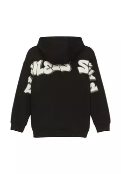 Толстовка с капюшоном MIT GROSSEM GRAFFITI-PRINT s.Oliver, черный