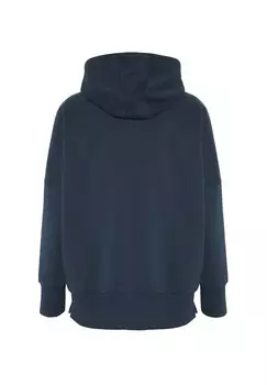 Толстовка с капюшоном MIT LABEL-TYPISCHEM FRONTPRINT Polo Sylt, темно-синий