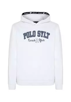 Толстовка с капюшоном MIT LABEL-TYPISCHEM SCHRIFTZUG Polo Sylt, белый