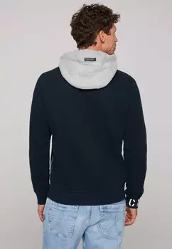 Толстовка с капюшоном MIT LOGO-STICKEREIEN Camp David, темно-синий