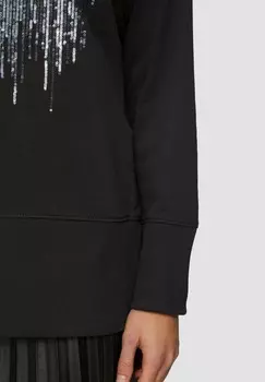 Толстовка с капюшоном MIT PAILLETTEN IM RELAXED FIT s.Oliver, черный