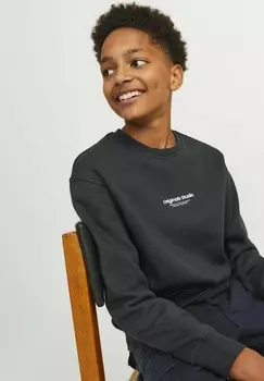 Толстовка с капюшоном MIT RUNDHALS GEDRUCKT MINI Jack & Jones, темно-зеленый