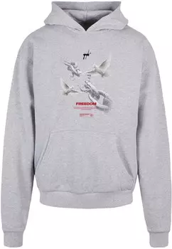 Толстовка с капюшоном MJ Gonzales Sweatshirt Freedom, цвет light grey/dark grey/mottled grey