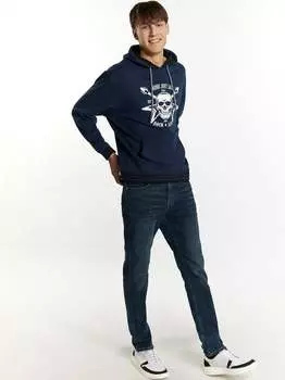 Толстовка с капюшоном Mo, синий