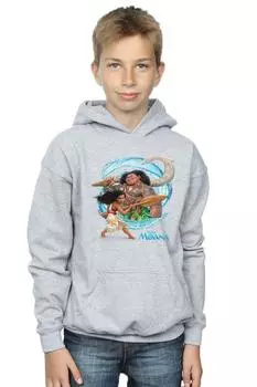Толстовка с капюшоном «Моана и Мауи» Disney, серый
