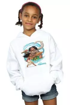 Толстовка с капюшоном «Моана и Мауи» Disney, белый