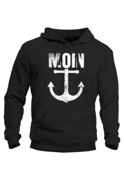Толстовка с капюшоном MOIN ANKER RETRO PRINT AUFDRUCK MARITIM NORDISCH K Neverless, черный