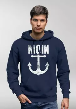 Толстовка с капюшоном MOIN ANKER RETRO PRINT AUFDRUCK MARITIM NORDISCH K Neverless, темно-синий