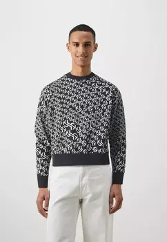 Толстовка с капюшоном MONOGRAM Karl Lagerfeld, черный