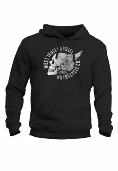 Толстовка с капюшоном MOTORRAD BIKER TOTENKOPF SKULL WINGS VI Neverless, черный
