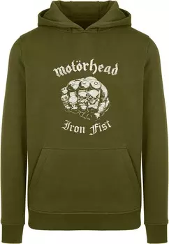 Толстовка с капюшоном MOTRHEAD IRON FIST Merchcode, оливковый