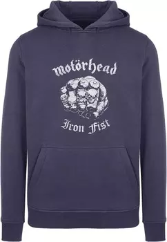 Толстовка с капюшоном MOTRHEAD IRON FIST Merchcode, светло-голубой