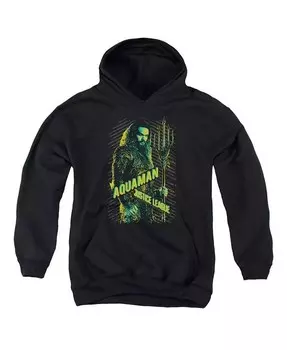Толстовка с капюшоном Movie Youth Aquaman Justice League, черный