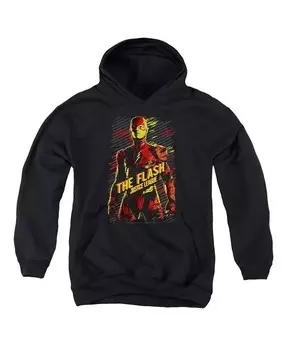 Толстовка с капюшоном Movie Youth The Flash Pull Over Justice League, черный