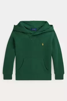 Толстовка с капюшоном на флисовой подкладке для мальчиков Polo Ralph Lauren, зеленый