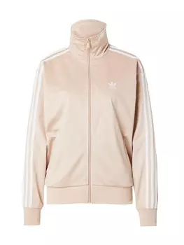 Толстовка с капюшоном на молнии ADIDAS ORIGINALS Zip-Up Hoodie Adicolor Classics Firebird, бежевый