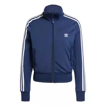 Толстовка с капюшоном на молнии ADIDAS ORIGINALS Zip-Up Hoodie Adicolor Classics Firebird, морской синий