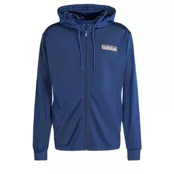 Толстовка с капюшоном на молнии ADIDAS ORIGINALS Zip-Up Hoodie Adicolor Adibreak, темно-синий
