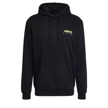 Толстовка с капюшоном на молнии ADIDAS ORIGINALS Zip-Up Hoodie Graphics Behind The Trefoil, черный