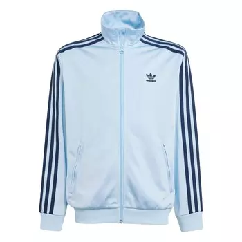 Толстовка с капюшоном на молнии ADIDAS ORIGINALS Adicolor Firebird, темно-синий/светло-синий