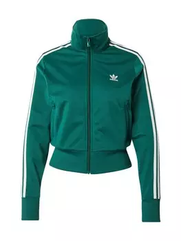 Толстовка с капюшоном на молнии ADIDAS ORIGINALS Adicolor Classics Firebird, изумрудный