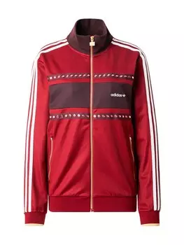 Толстовка с капюшоном на молнии ADIDAS ORIGINALS, цвет Rusty red