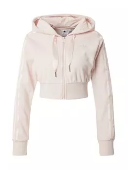 Толстовка с капюшоном на молнии ADIDAS ORIGINALS, розовый