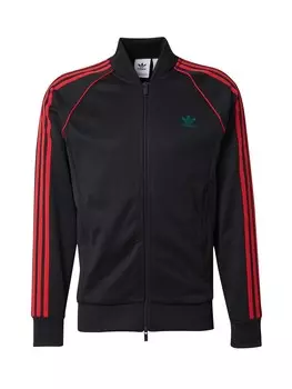 Толстовка с капюшоном на молнии ADIDAS ORIGINALS Adicolor Classics Sst, черный